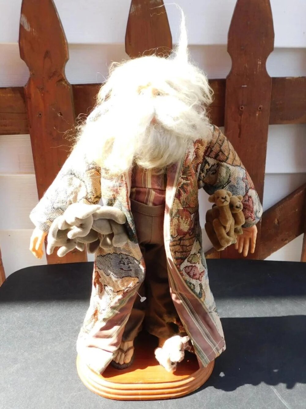 Vintage Boyds J&T Imaginations Santas #689 NOAH and Friends Santa Figure 17" ***